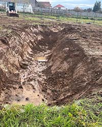 Mini bager- kopanje bazena za patkice